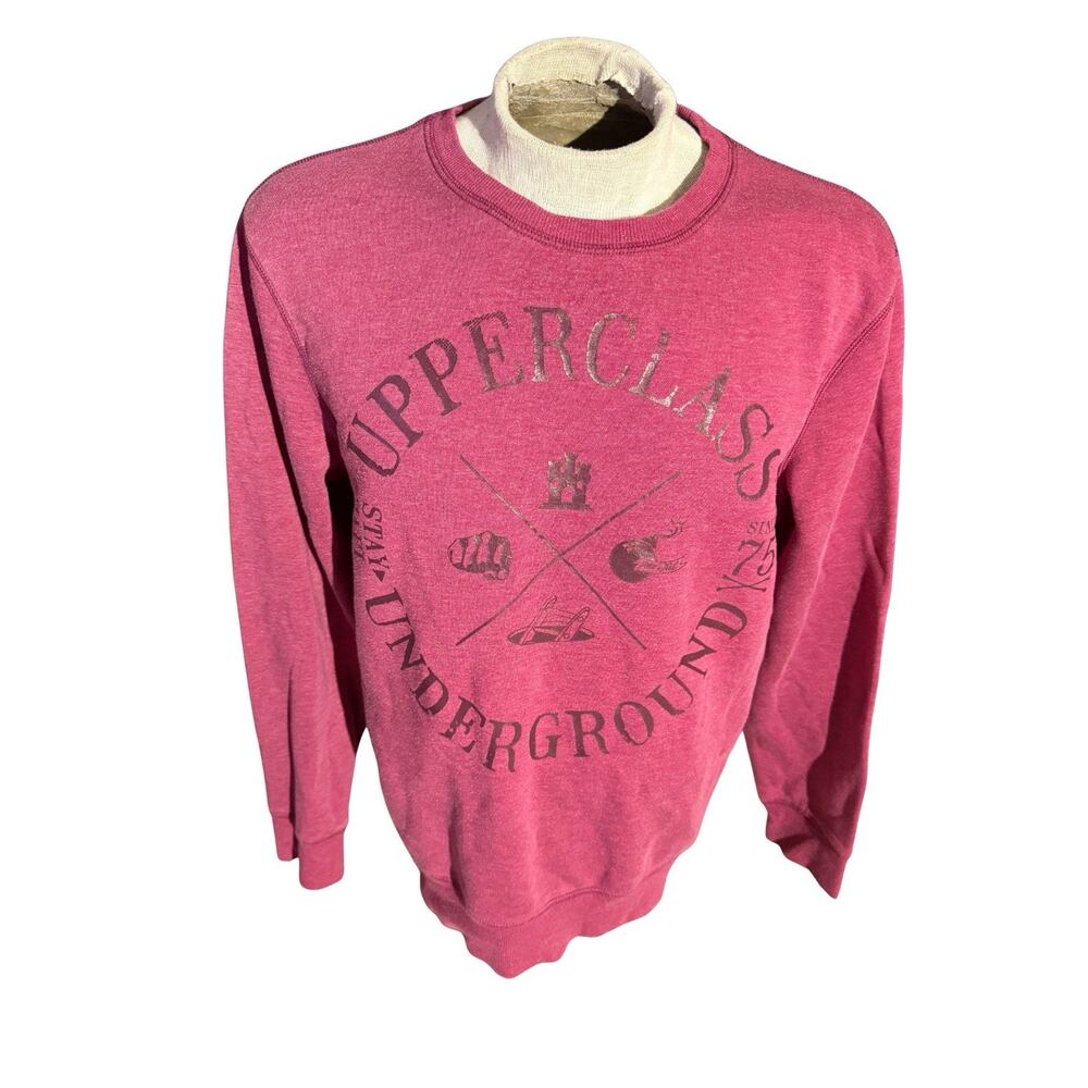 Vintage Ckh Clockhouse Upperclass Underground Sweatshirt XL Red Germany